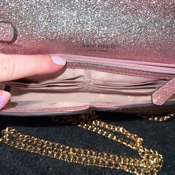 KATE SPADE PINK GLITTER CROSSBODY BAG - Picture 3 of 3